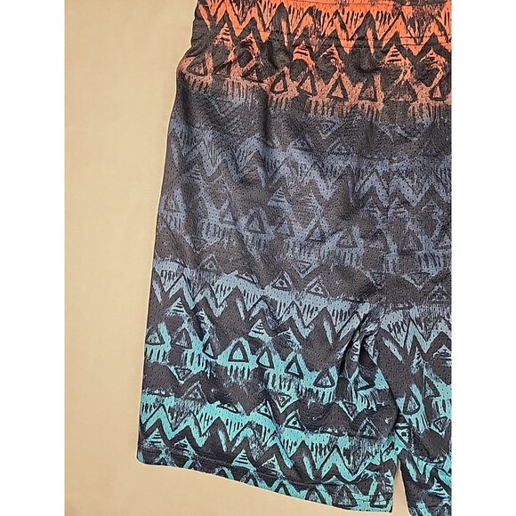 Y2K Hollister Mesh Shorts Mens XL Blue Orange Gym Active Drawstring Waist - Picture 7 of 11